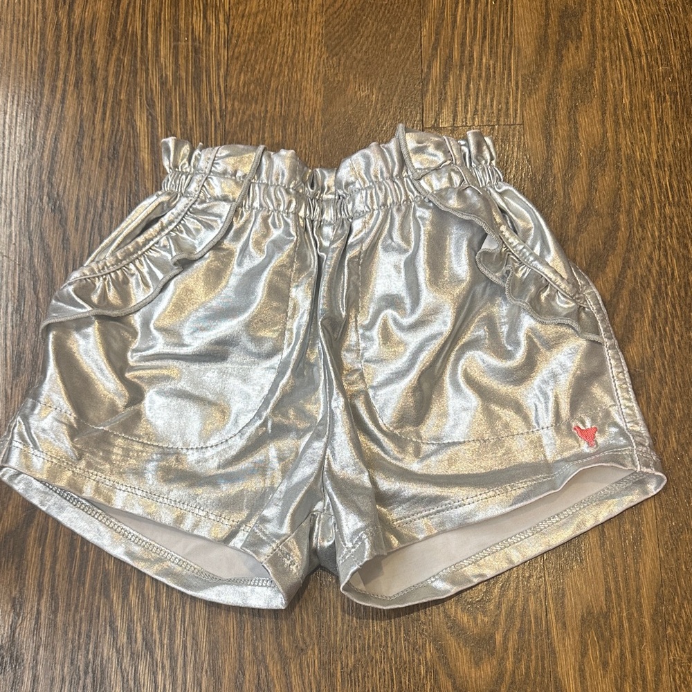 Pink Chicken Theodore Lamè Shorts